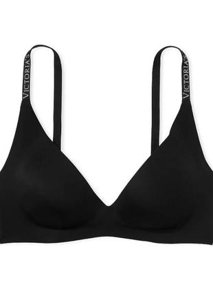 Бесшовный бюстик victoria’s secret без косточек, с лого бретелями и пуш-ап