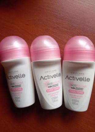 Шариковый дезодорант-антиперспирант с эффектом выравнивания тона кожи activelle