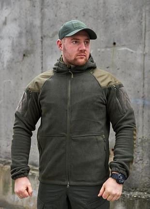 Кофта флисовая shark skin military olive