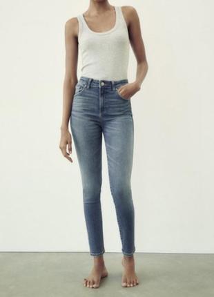 Zara skinny fit скіні джинси висока талія