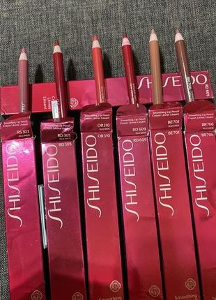 Shiseido smoothing lip pencil карандаш для губ no rs303, оригинал