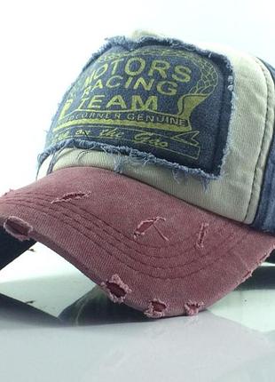 Бейсболка motors rasing team котон