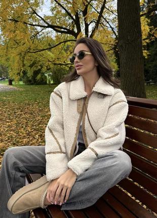 Дубленка шубка тедди zara xs s m