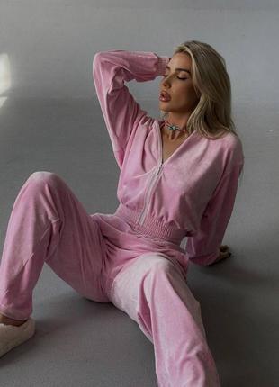 Костюм стильний плюшевий велюр