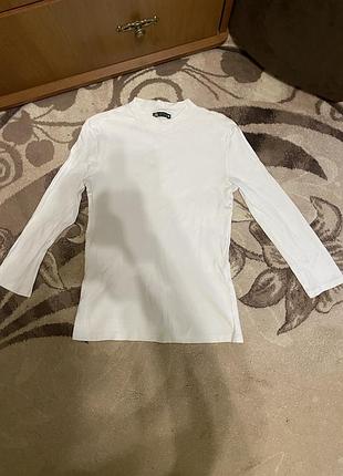 Zara гольф женский базовый зара белый белоснежной водолазка лонг лонгслив