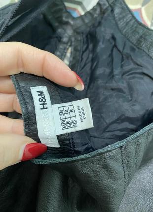 Кожаный топ корсет h&m6 фото