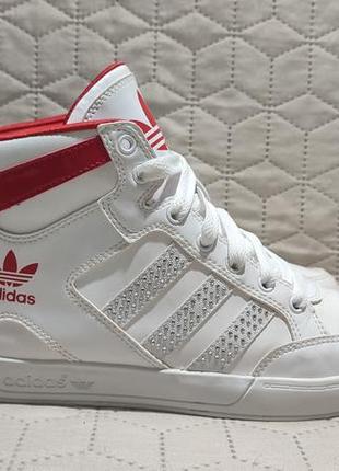 Кроссовки хайтопы adidas hardcourt mid, 38,5 р, 24-25 см