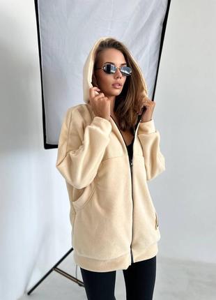Кофта на змійці та з капюшоном
