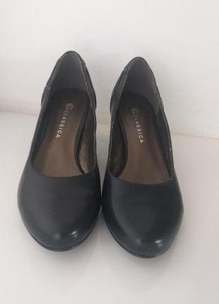 Распродажа! 115 грн туфли женские черные кожаные 35 размер