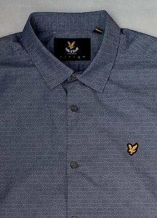 Мужская рубашка lyle &amp; scott xl. 100% cotton. 2