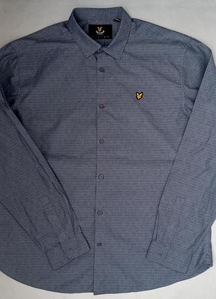 Мужская рубашка lyle &amp; scott xl. 100% cotton. 7