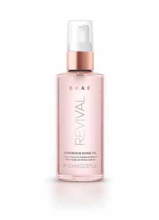 Brae revival gorgeous shine oil  масло для шикарного блеска волос, 60 мл