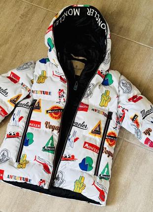 Куртка зимняя яркая для мальчиков moncler