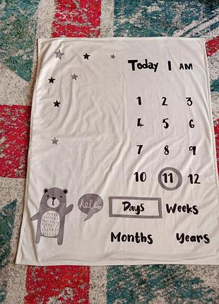 Коврик пледик для фотосессий малыша