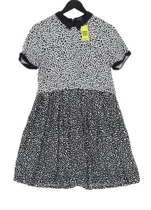 Сукня з коміром з віскози плаття принт