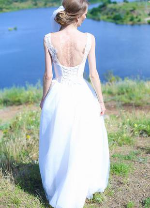 Счастливое свадебное платье цвета "ivory"(айвори) на рост 174.2 фото
