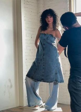 Джинсова сукня zara