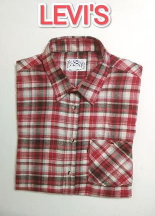 Хлопковая рубашка в клетку батник