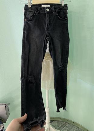 Черные базовые джинсы скинни zara