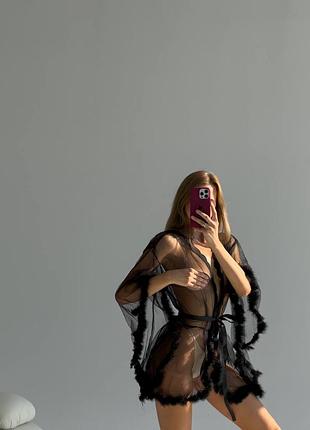 Прозорий халат