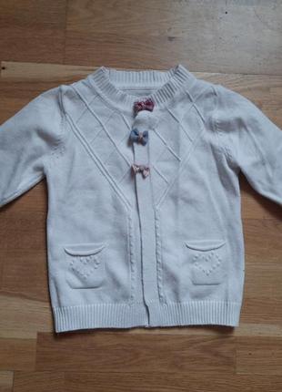 Хрошенькая кофтинка-кардиган для дівчинки 1-2 років