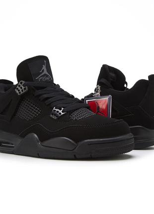 Кросівки nike air jordan 4 retro black cat