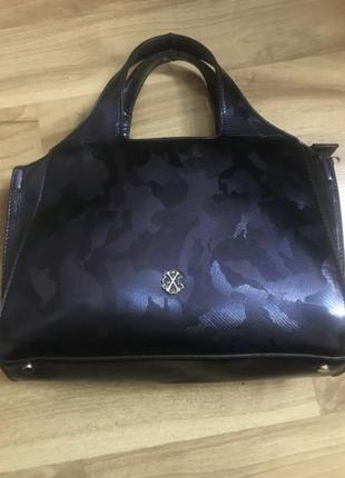 Сумка christian lacroix. цвет синий перламутровый