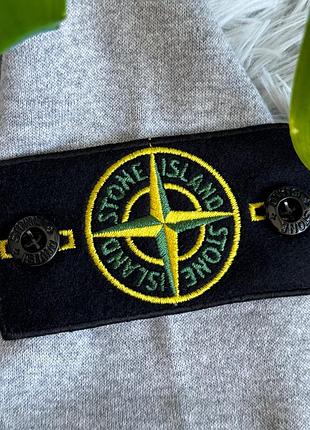 Олимпийка соп худи stone island черный 8