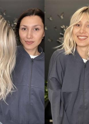 Натуральна система заміщення волосся парик натуральний перука зачіска алопеція онкологія