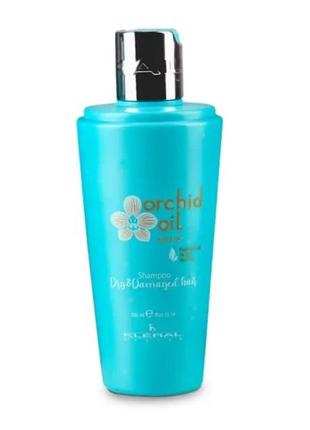 Шампунь kleral orchid oil keratin conq 300, 1000 ml keratin dry and damaged hair