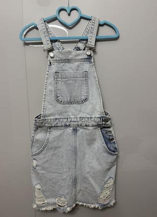 Продам сарафан голубой 34 размер