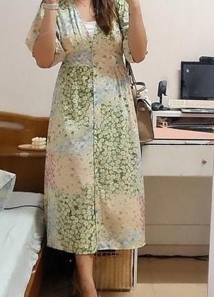 🥰 миди платье в стиле пэтчворк shein m