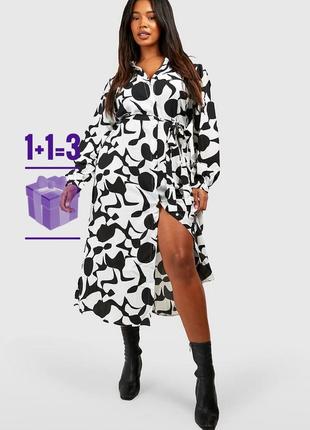 🥰 платье рубашка boohoo (без пояса)