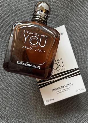 Emporio armani stronger with you absolutely tester 100 ml армані тестер