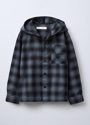 Фланелева рубашка в клітинку zara