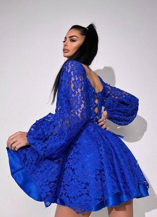 Вишукана мереживна сукня з корсетним верхом, кружевне плаття з подвійною спідницею,...