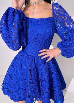 Вишукана мереживна сукня з корсетним верхом, кружевне плаття з подвійною спідницею,...