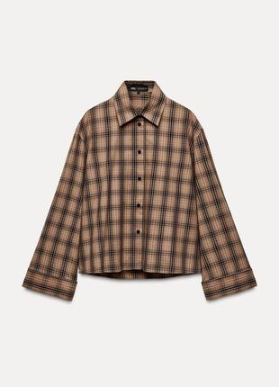 Рубашка в клетку zara🤎