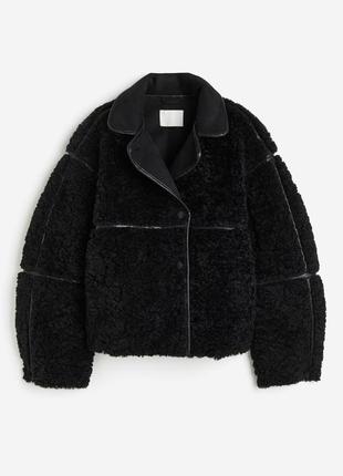 Дублянка куртка зі штучного хутра h&m