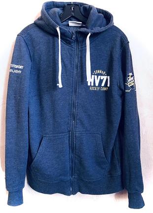 Кофта спортивная с капюшоном на молнии с карманами bauer