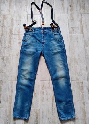 Джинсы оригинальные scotch&soda с подтяжками