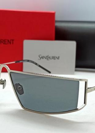 Yves saint laurent sl 606 сонцезахисні окуляри унісекс модні вузькі сірі