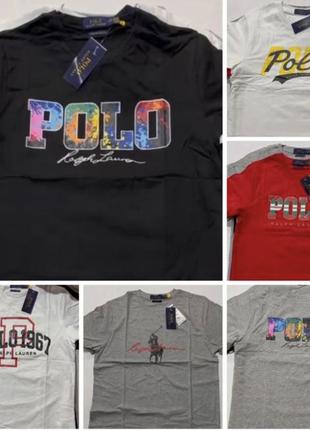 Футболки polo ralph lauren новые коттоновые поло мужские с этикетками