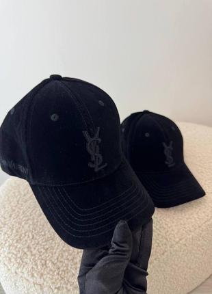 Кепка велюровая люкс качество в стиле ysl