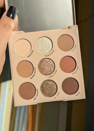 Палетка теней going coconuts от colourpop