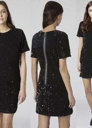 Платье в пайетки top shop
