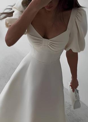 Сукня довга з коротким рукавом