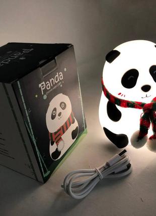 Детский силиконовый ночник светильник панда 7 цветов, силиконовый ночник игрушка для детей