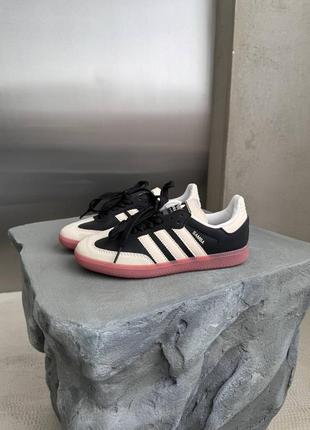 Кроссовки adidas sambabblack / white cream premium