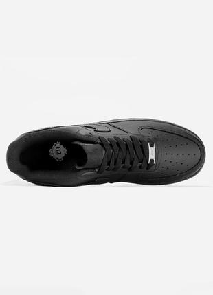 Nike air force 1 low black3 фото